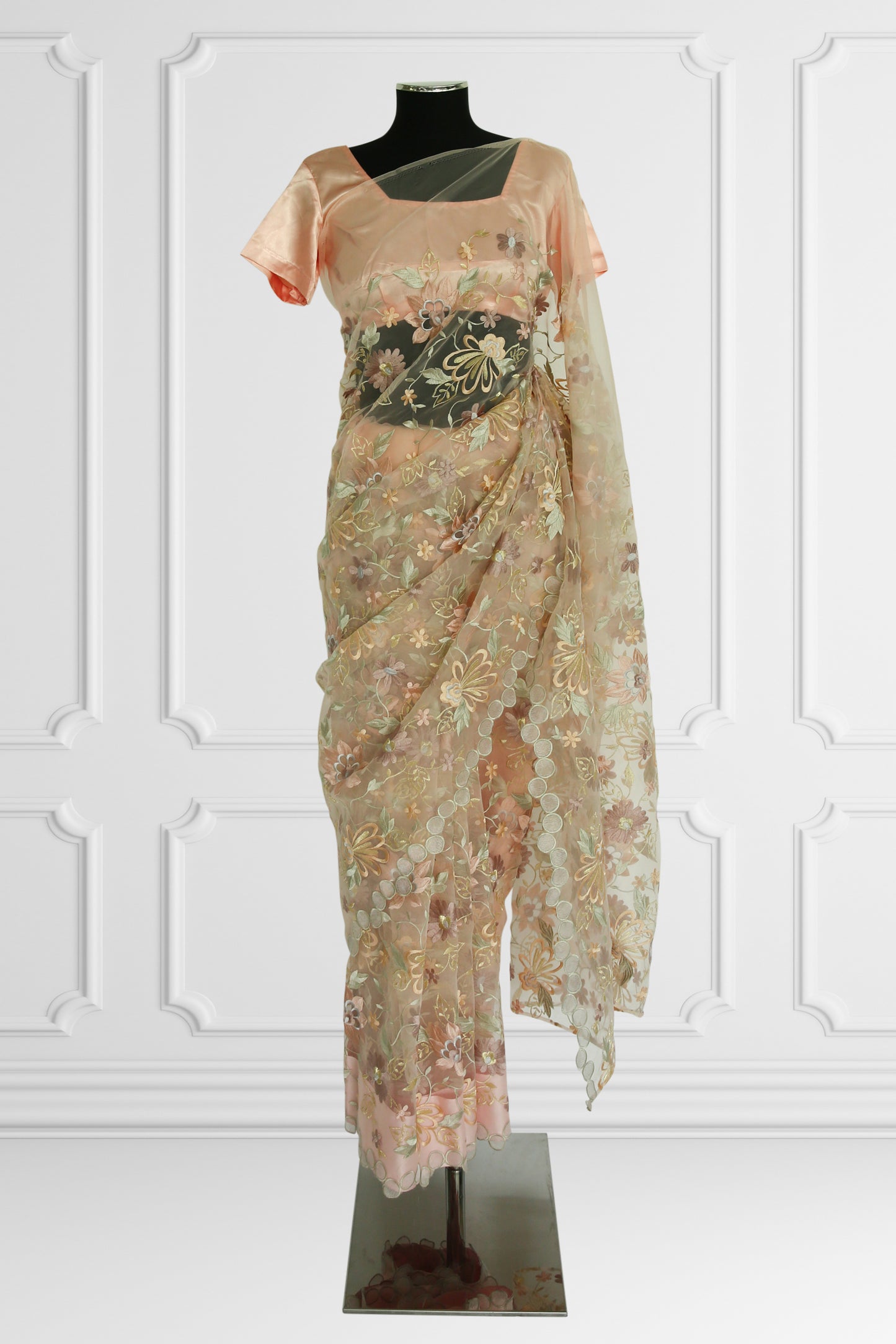 Blooming Grace Floral Saree