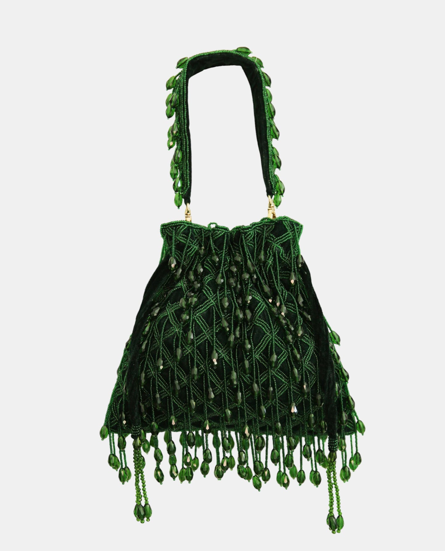 Emerald Droplet Bag