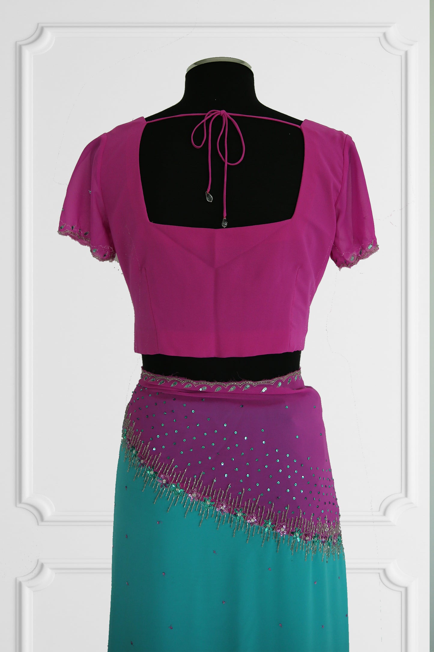 Bicolor Saree Set