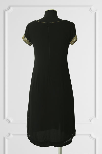 Black Embroidered Kurta