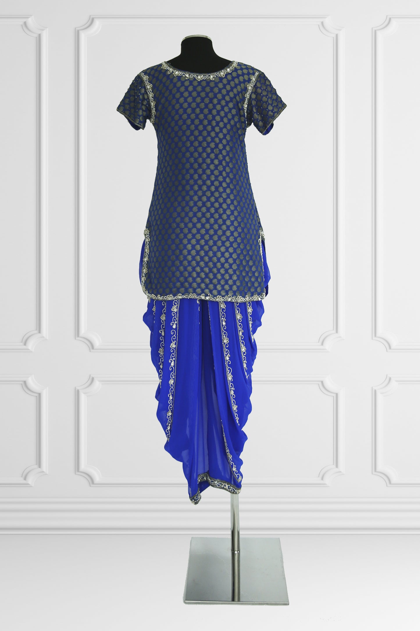 Blue Dhoti Kurta Set