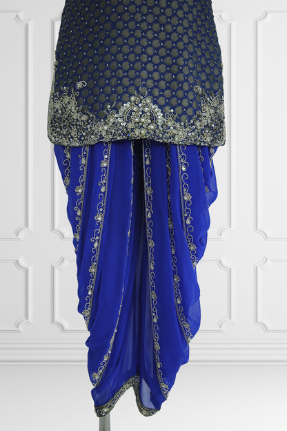 Blue Dhoti Kurta Set