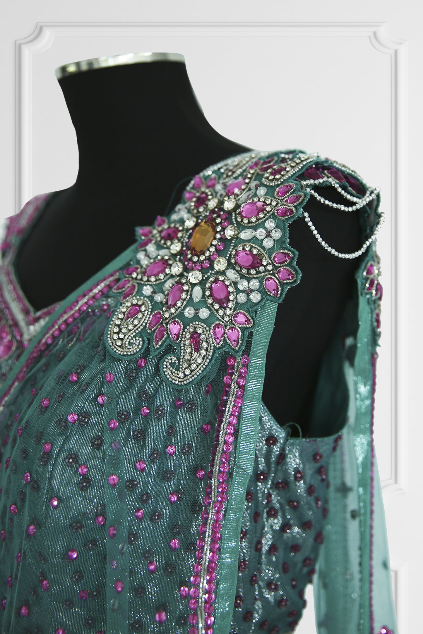 Blue and Pink Lehenga