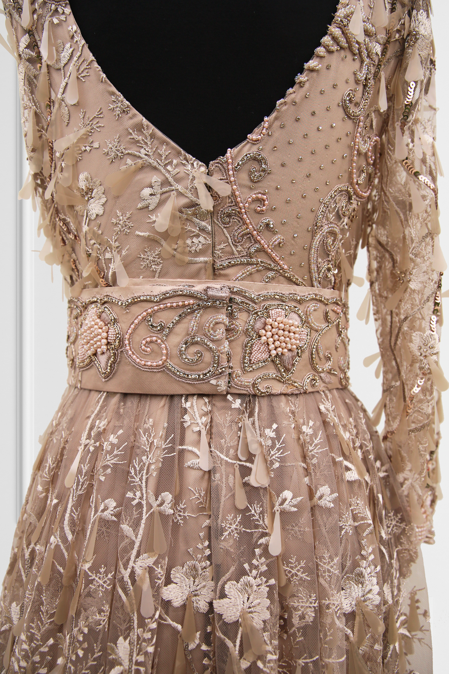 Bronze Floral Gown