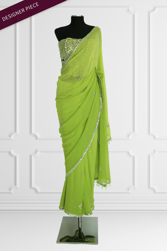 Green Saree Set