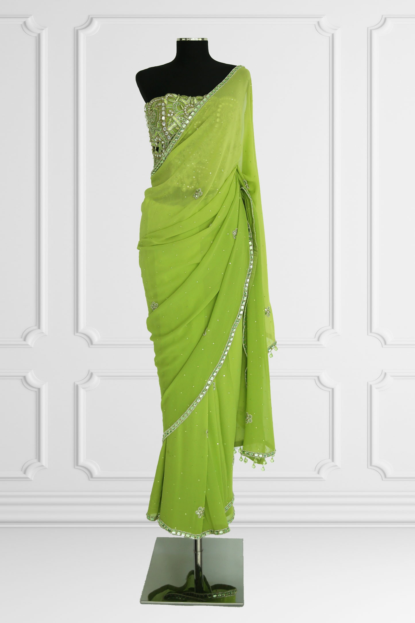 Green Saree Set