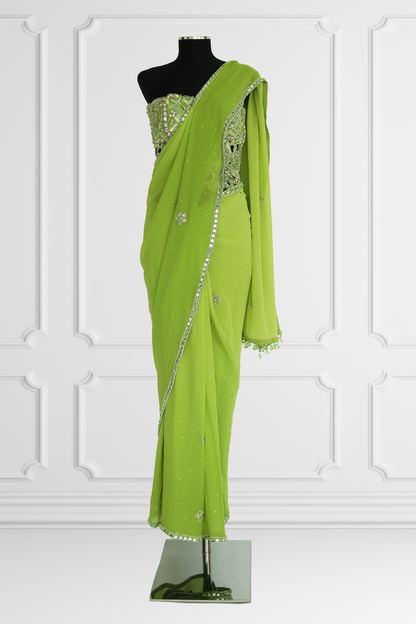 Green Saree Set