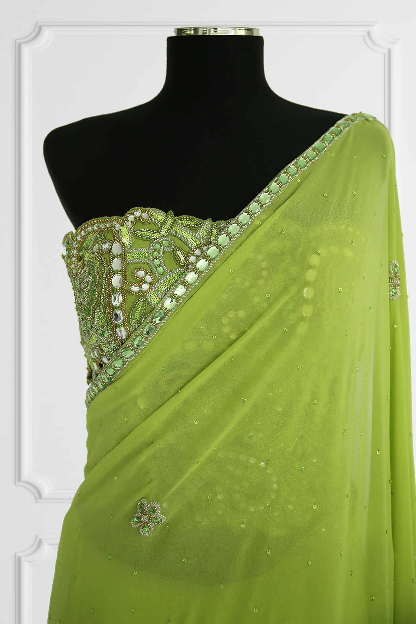 Green Saree Set