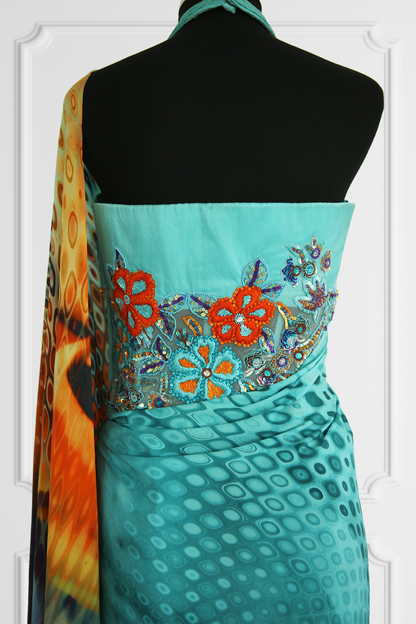 Printed Saree Set