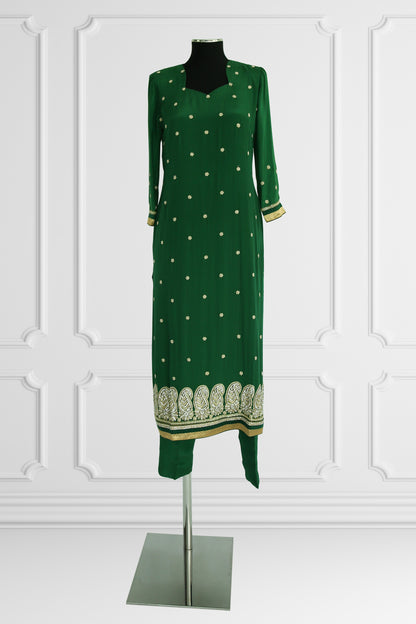 Emerald Elegance Kurta Set