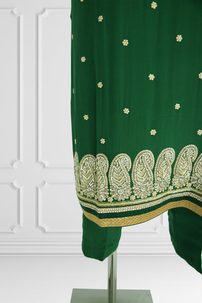 Emerald Elegance Kurta Set