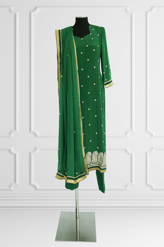 Emerald Elegance Kurta Set