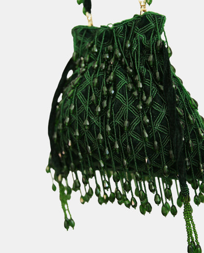 Emerald Droplet Bag
