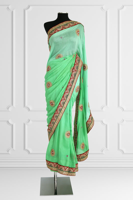 Green Saree