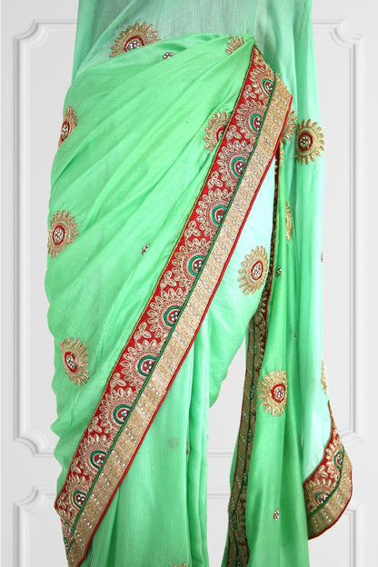 Green Saree