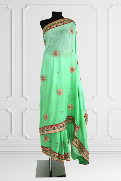 Green Saree