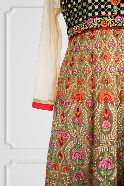 Heavy Embroidered Floral Anarkali Set