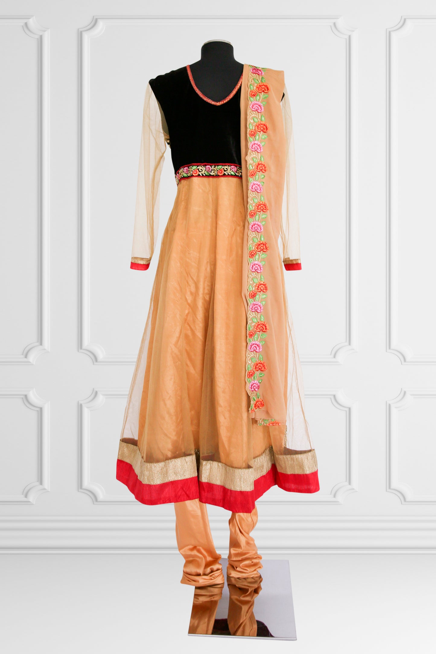 Heavy Embroidered Floral Anarkali Set