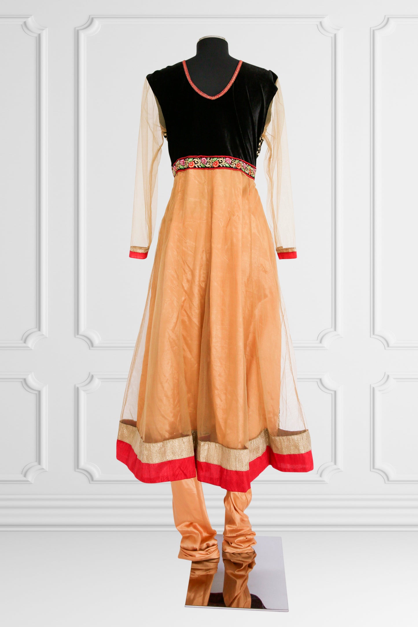 Heavy Embroidered Floral Anarkali Set