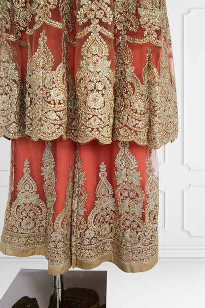 Heavy Embroidered Sharara Set