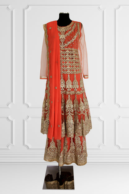 Heavy Embroidered Sharara Set