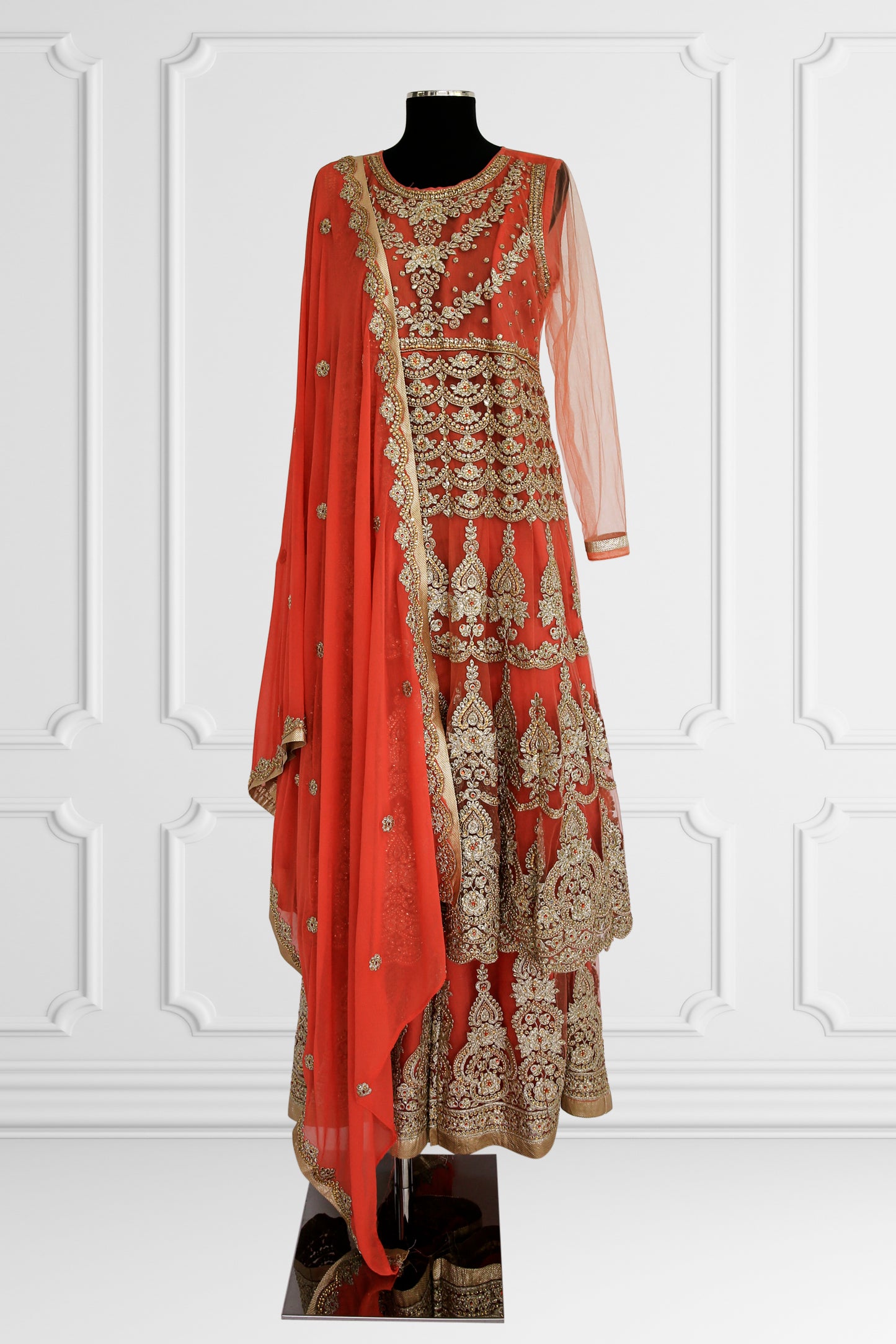 Heavy Embroidered Sharara Set