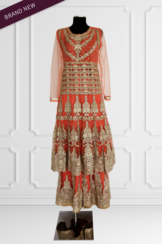 Heavy Embroidered Sharara Set