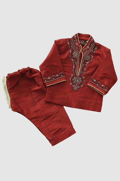 Kids Embroidered Kurta Set