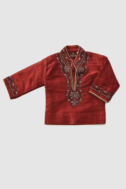 Kids Embroidered Kurta Set