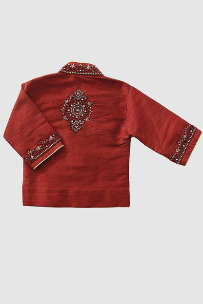 Kids Embroidered Kurta Set