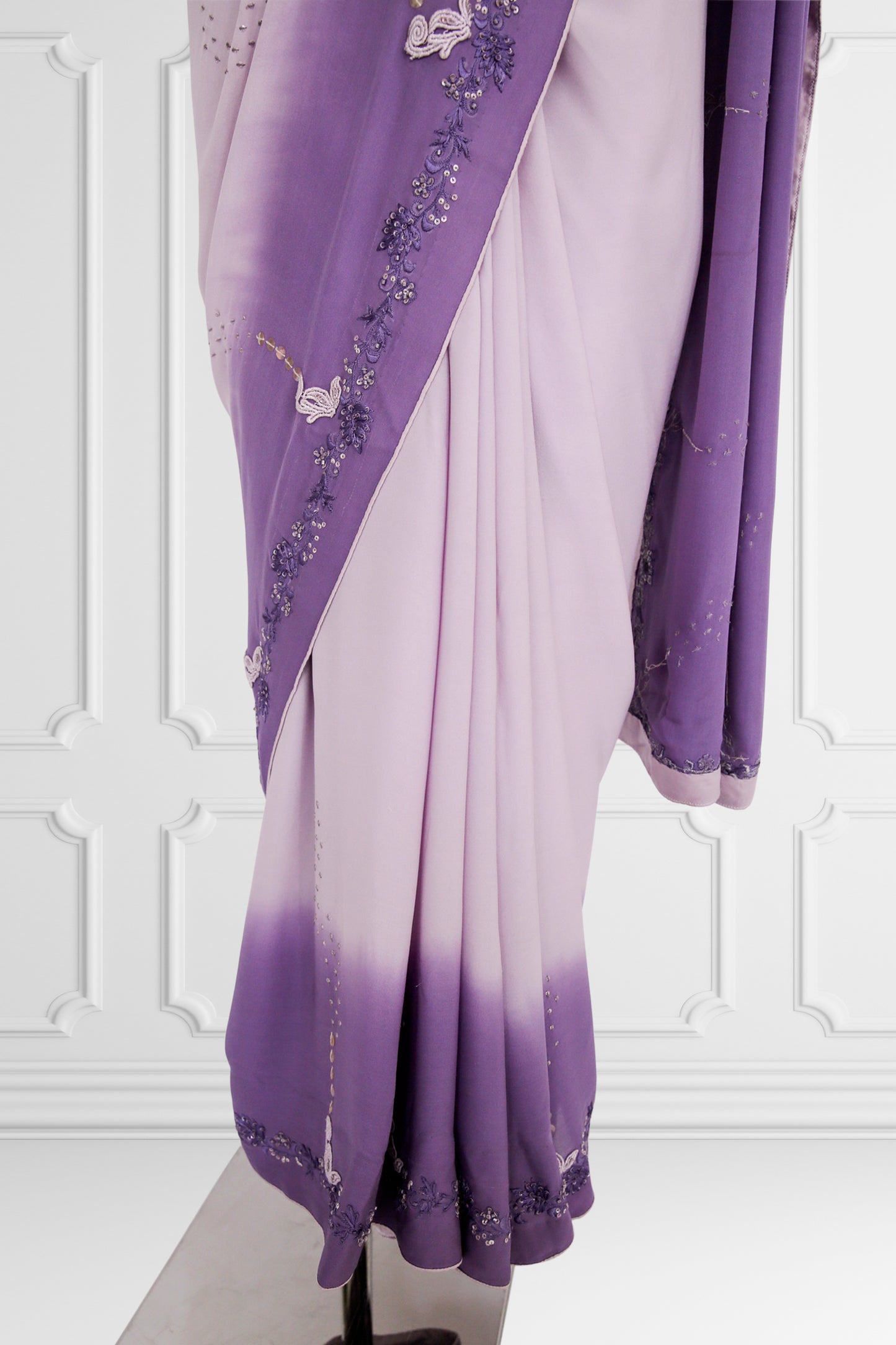 Lavender Saree Set