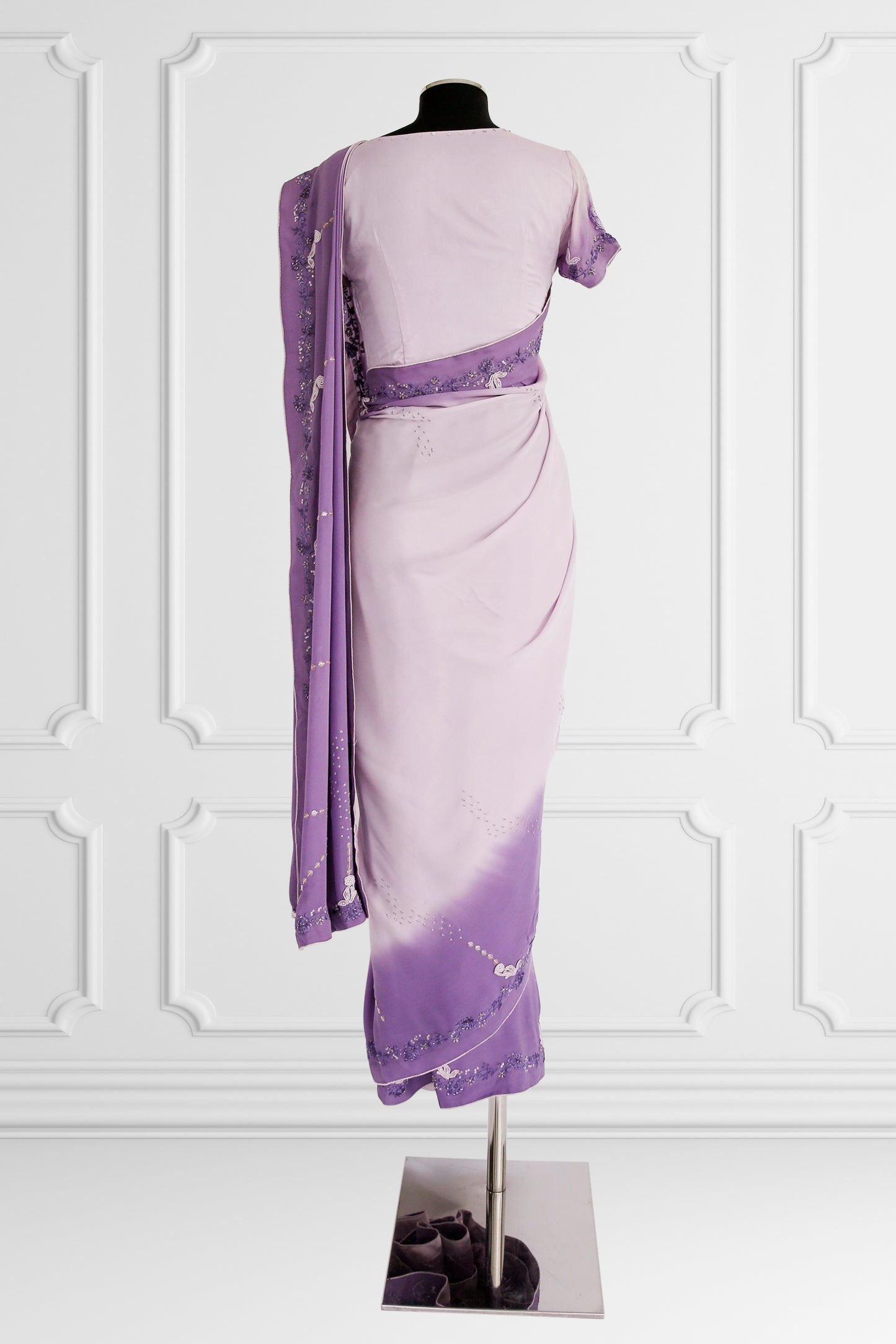 Lavender Saree Set