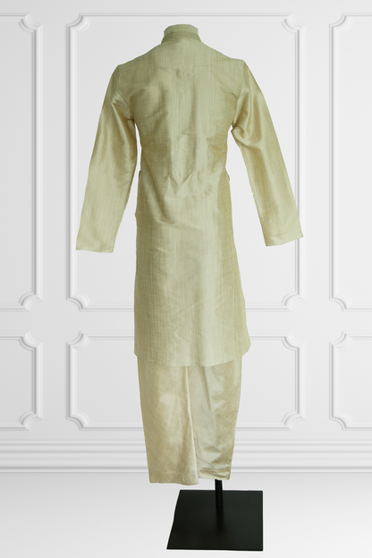 Man Kurta Silk Set