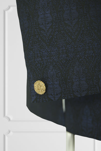 Navy Blazer with Golden details