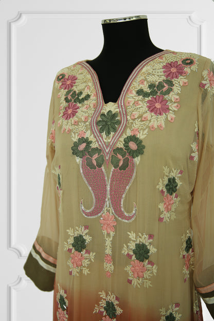 Nudes Floral Embroidered Kurta Set