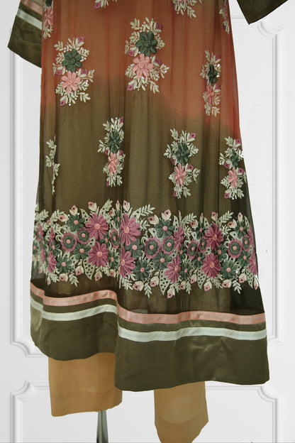 Nudes Floral Embroidered Kurta Set