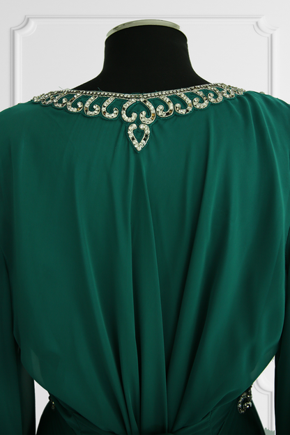 Ocean Green Abaya