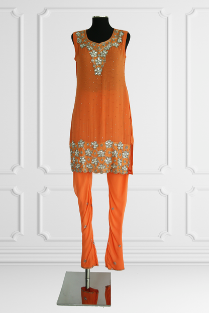 Orange Kurta Set