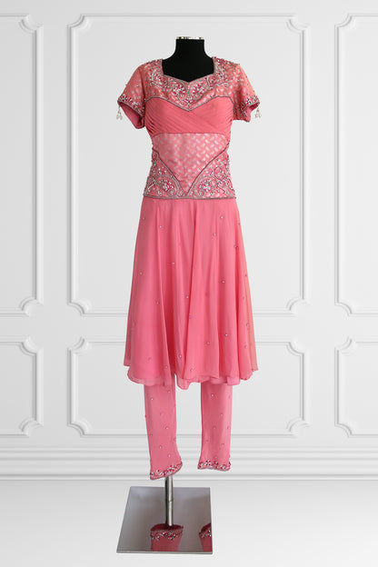 Pink Anarkali Set