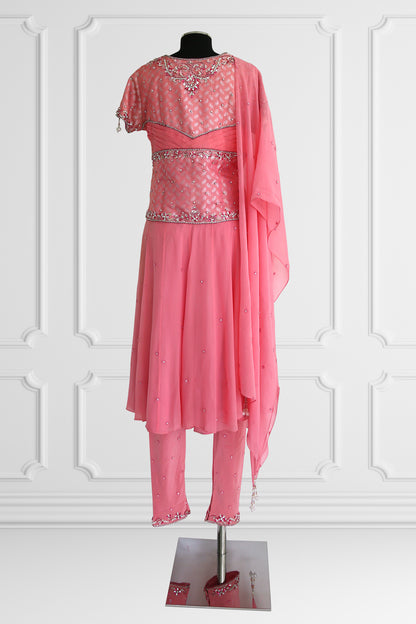 Pink Anarkali Set