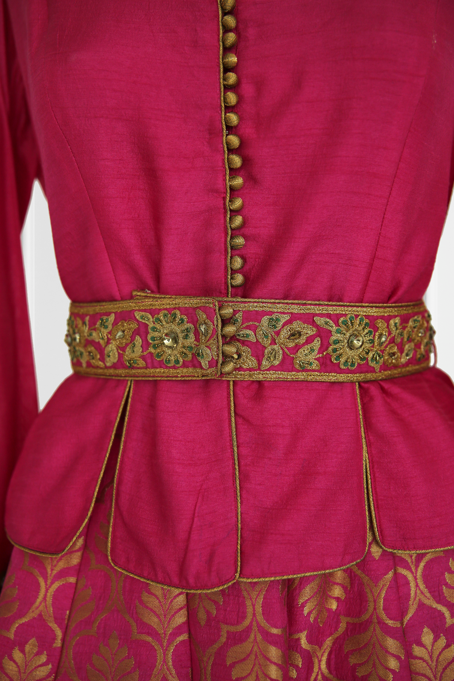 Pink Banarasi Brocade Lehenga