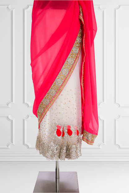 Blossom Elegance Saree Set