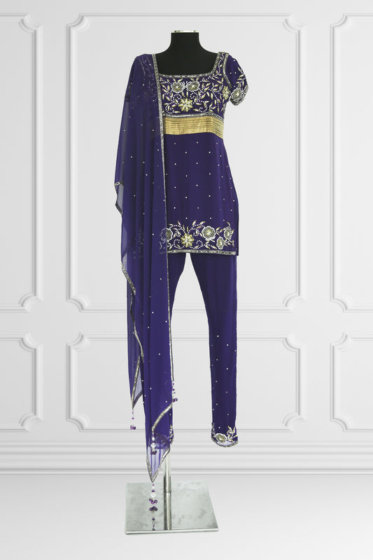 Purple Kurta Set