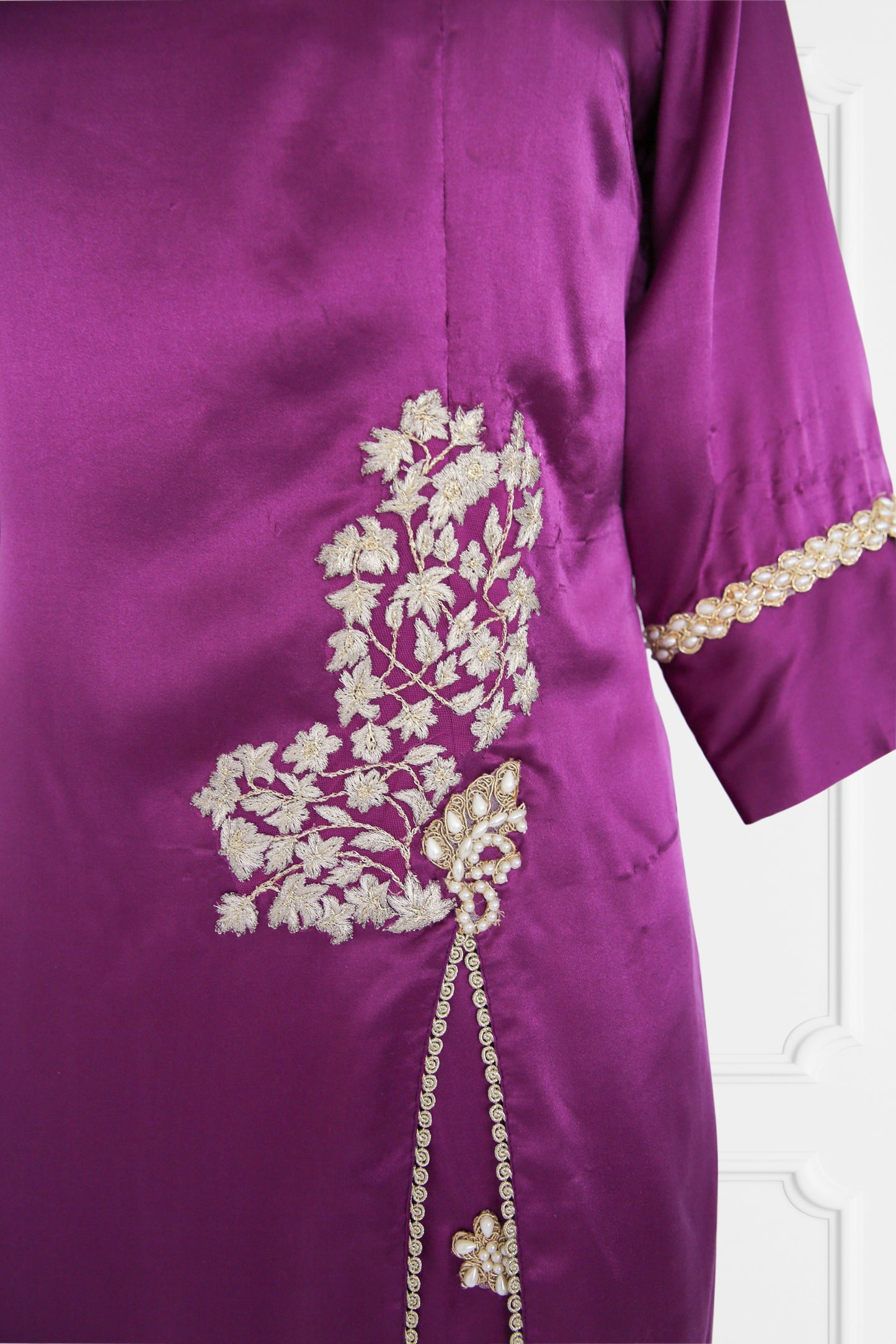 Silk Purple Kurta Set