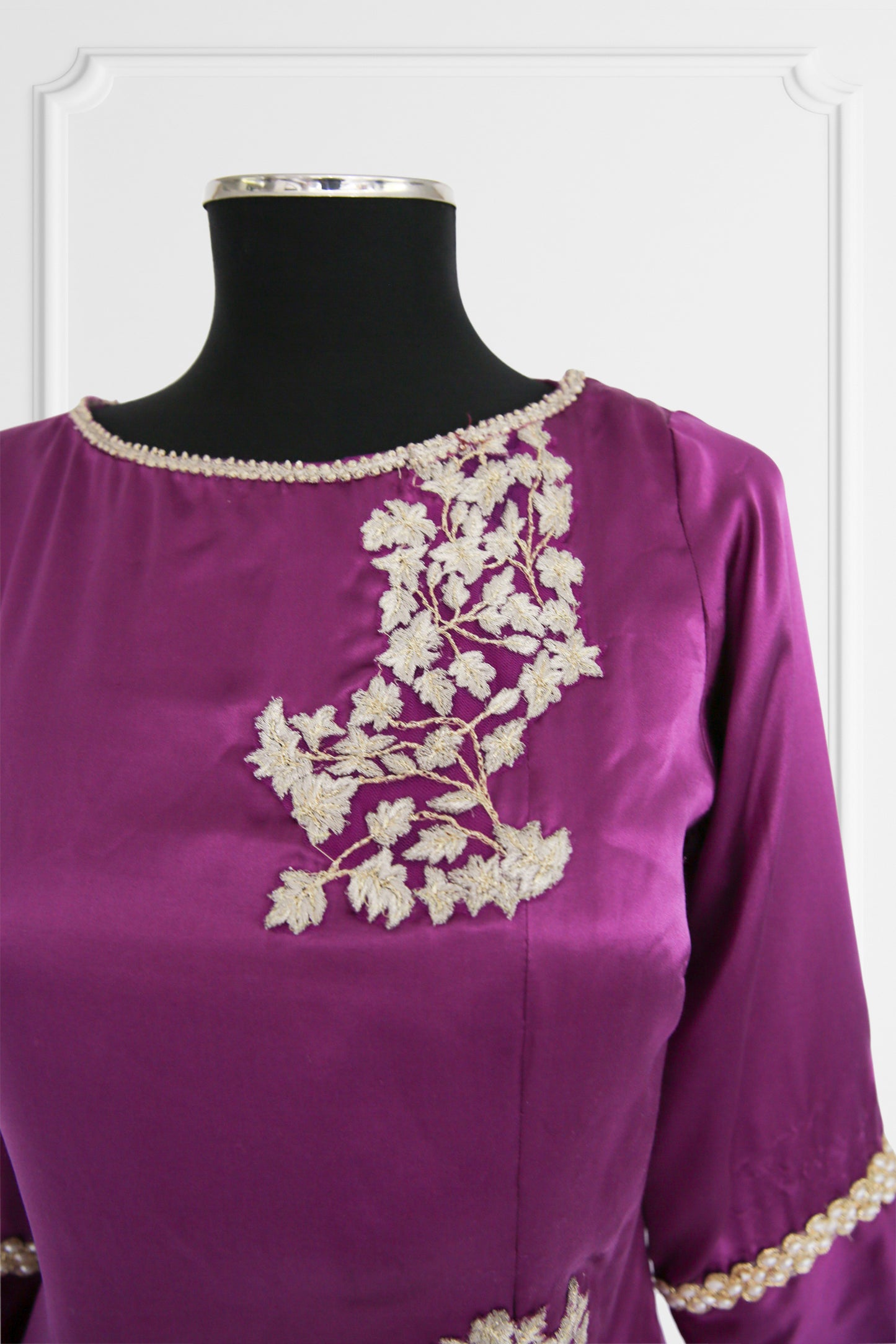 Silk Purple Kurta Set