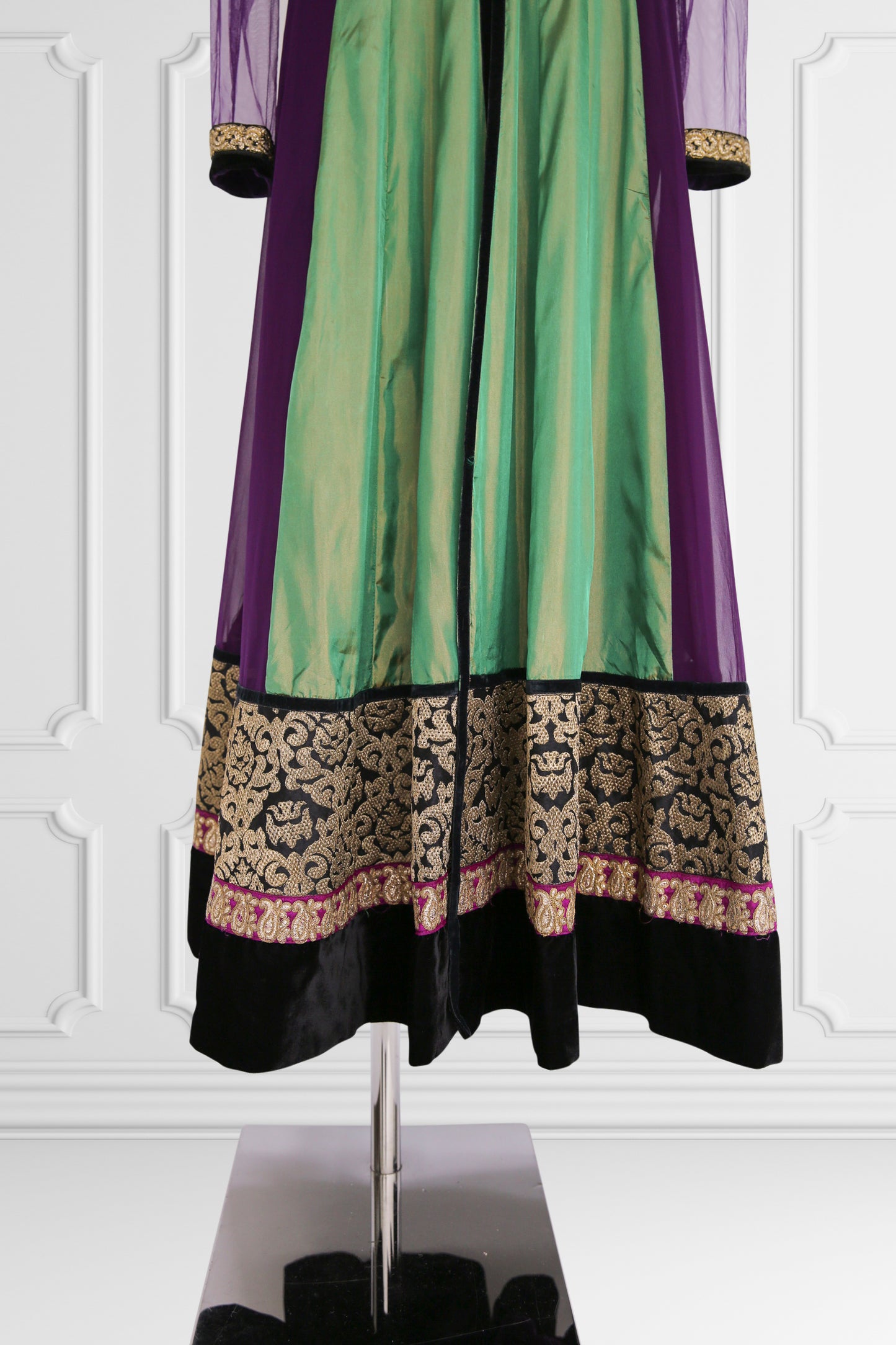 Purple and Green Anarkali