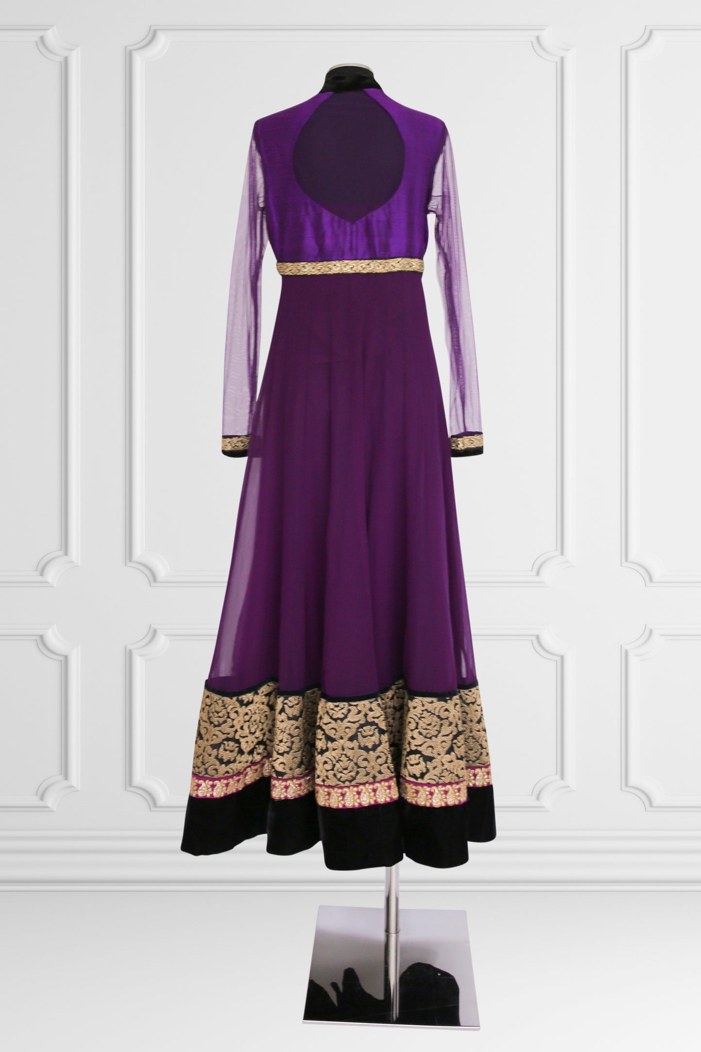 Purple and Green Anarkali