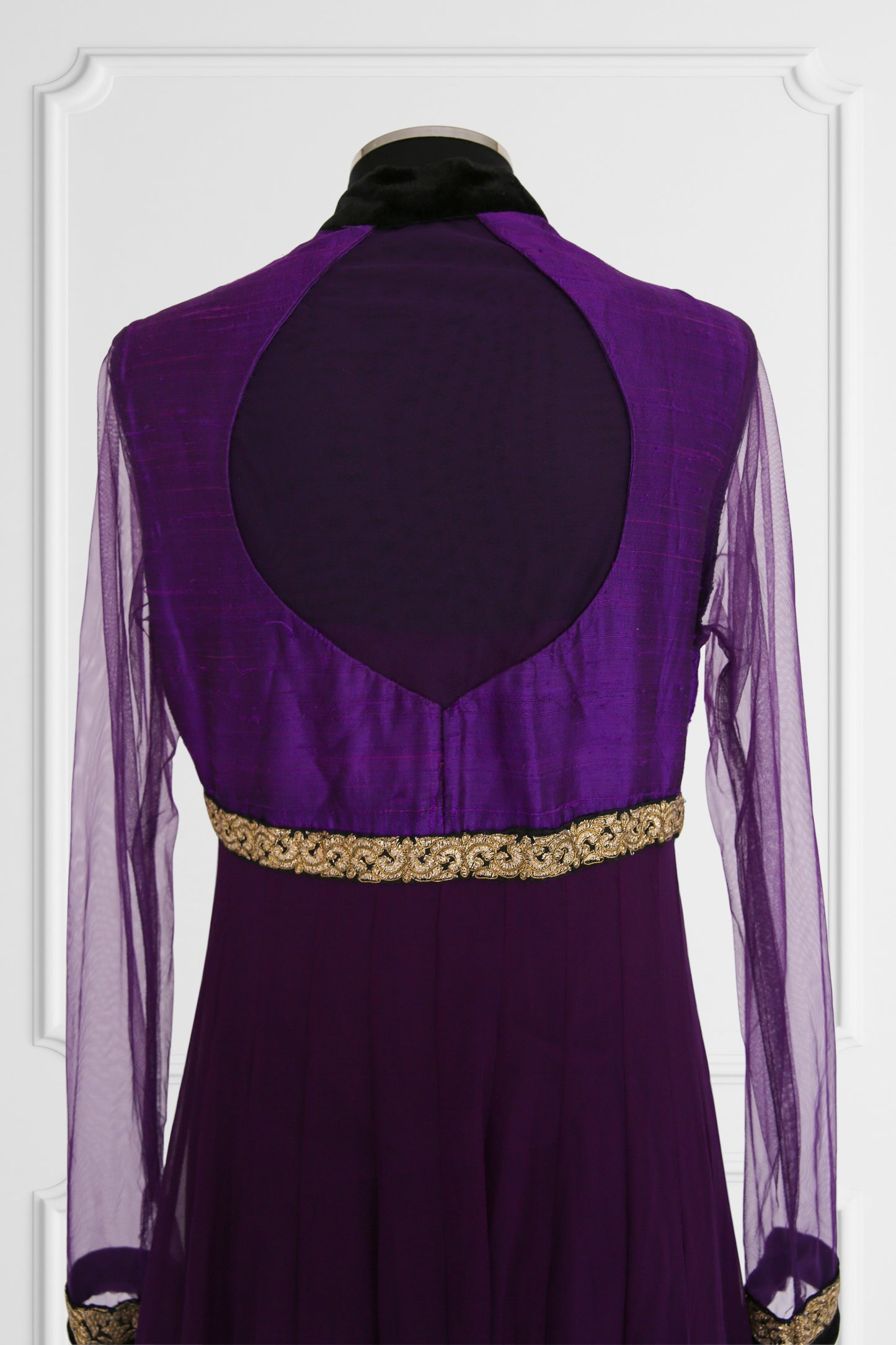 Purple and Green Anarkali