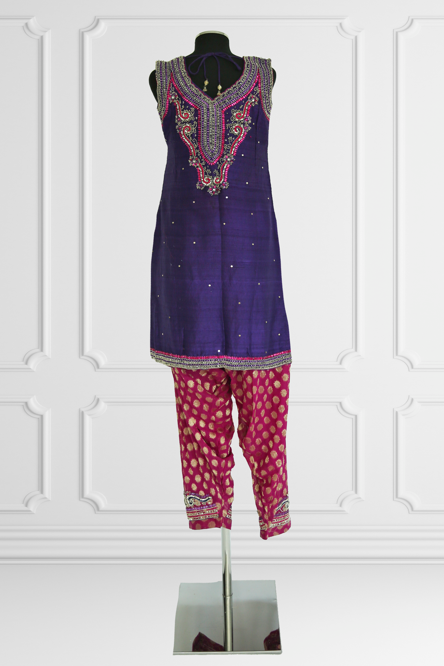 Purple and Pink Statement Kurta Set