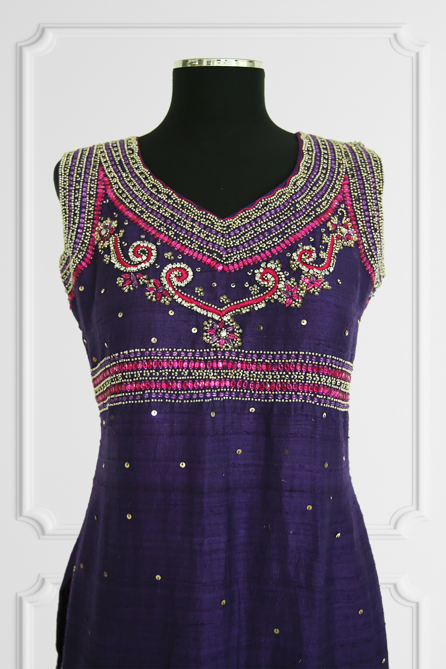 Purple and Pink Statement Kurta Set